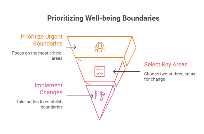 Prioritizing well-being boundaries